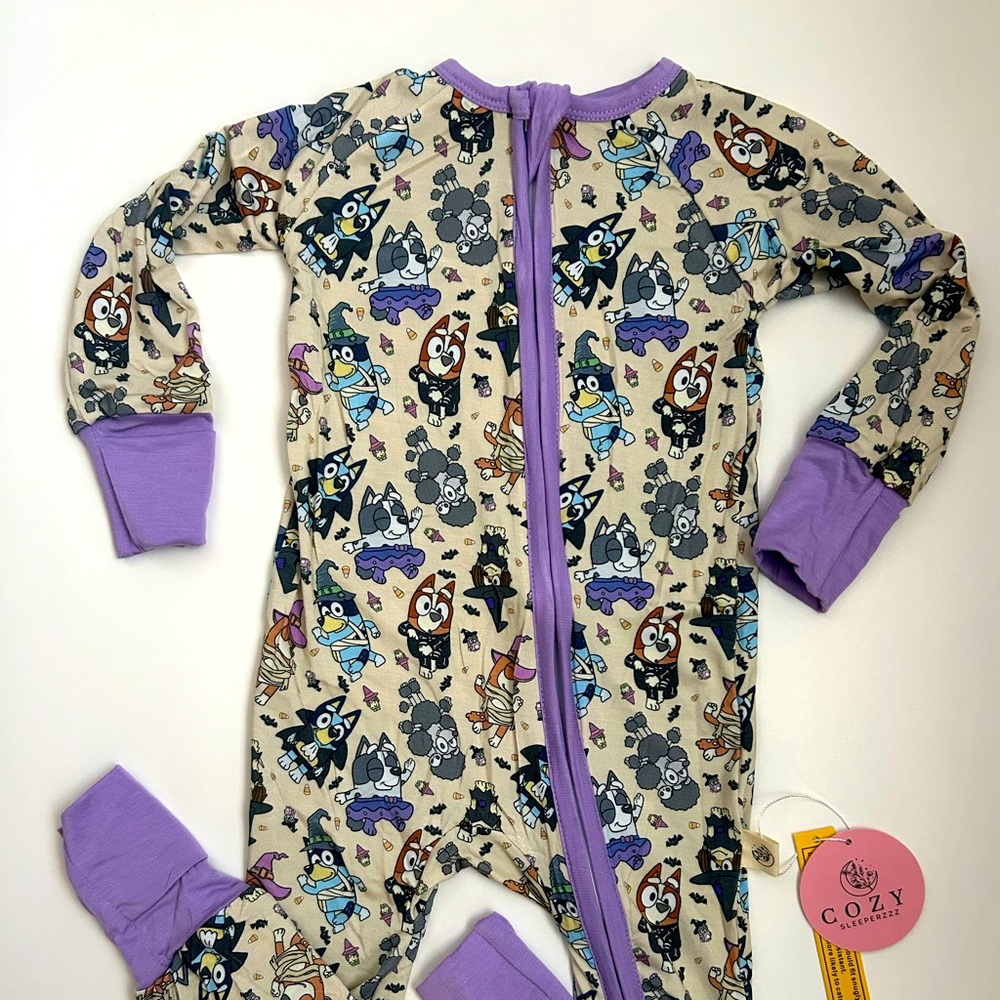 Bluey bamboo zippy 12-18m